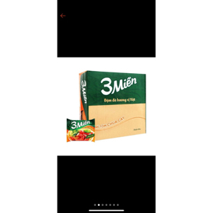 Mì 3 miền tôm chua cay 65g - Thùng 30 gói