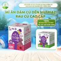 Mì Ăn Dặm Củ Dền NutriAZ Rau Củ Cho Bé Ăn Dặm Từ 6 Tháng Bổ Sung Vitamin Và Chất Xơ, 120g