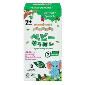 Mì ăn dặm hữu cơ cho bé vị củ dền Men No Sato 200g