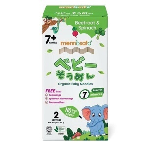 Mì ăn dặm hữu cơ cho bé vị củ dền Men No Sato 200g