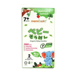 Mì ăn dặm hữu cơ cho bé vị củ dền Men No Sato 200g