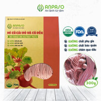 Mì ăn kiêng củ cải đỏ và củ dền Organic Anpaso 300g cung cấp nhiều dinh dưỡng, hữu cơ tự nhiên.