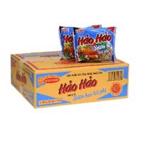 Mì Ăn Liền Hảo Hảo Hương Vị Sườn Heo Tỏi Phi Thùng 30 Gói x 74g