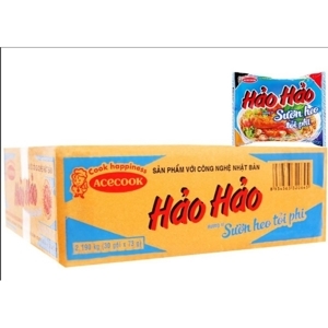 Mì ăn liền hương vị sườn heo tỏi phi Hảo Hảo thùng 30 gói x 73g