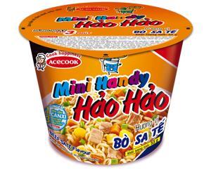 Mì ăn liền Mini Handy Hảo Hảo vị bò sa tế ly 53g