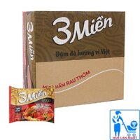 Mì Bò Rau Thơm 3 Miền Gold Thùng 30 Gói x 75g/gói