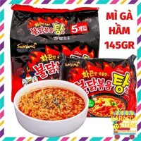 Mì Cay Hàn Quốc, Mì Cay Samyang Vị Gà Cay Nước Lốc 5 Gói 145Gr