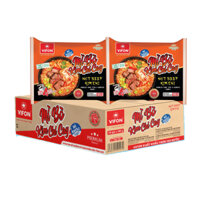 Mì cay vị bò kim chi Vifon thùng 24 gói - 105g/gói