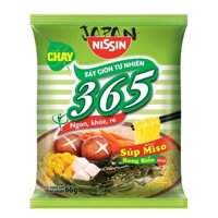 Mì Chay Nissin 365 Súp Miso Rong Biển ( Thùng 30 gói )