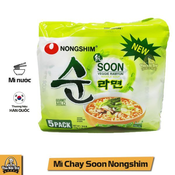 Mì chay Nongshim Soon Veggie Ramyun gói 112g