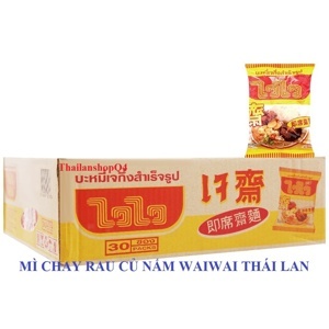 Mì chay Waiwai ăn liền thùng 30 gói x 60g