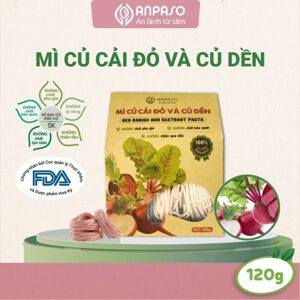 Mì củ cải đỏ và củ dền Anpaso Organic gói 120g