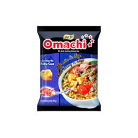 Mì dinh dưỡng khoai tây OMACHI lẩu bắp bò riêu cua gói 80g - Thùng 30 gói x 80g