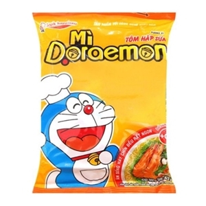 Mì Doraemon hương vị Tôm hấp sữa gói 62g