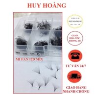 Mi FAN 12D C - D 005 MIX SIZE (9-15)mm (500fan)_dụng cụ nối mi_HUY HOANG