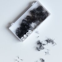 Mi Fan 14D 8mm-16mm C, CC, D 0.05 lông mi giả cao cấp tóc konex, đen tự nhiên mềm keo bền dễ sử dụng