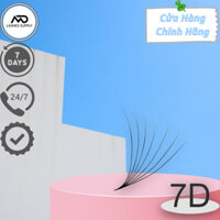 Mi fan 7D MD LASHES độ cong C - CC - D, độ dày 0. - 1 hộp 1000 fan - dụng cụ nối mi