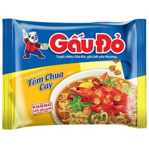 Mì Gấu Đỏ tôm chua cay gói 63g