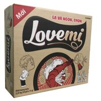 Mì gói Lovemi Lẩu Tôm Núi Lửa – 30 gói/thùng – 75g/gói