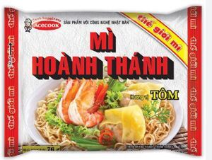 Mì hoành thánh hương vị tôm Vina Acecook gói 76g