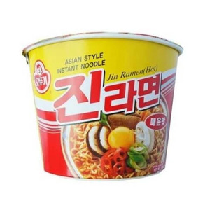 Mì Jin Ottogi vị cay thùng 12 tô x 110g