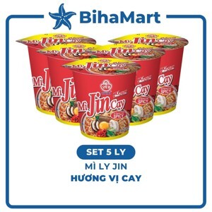 Mì Jin Ottogi vị cay thùng 15 ly x 65g