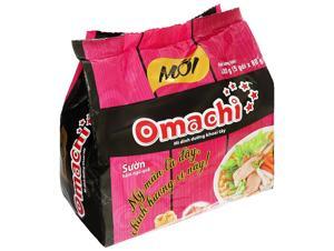 Mì khoai tây Omachi sườn hầm ngũ quả lốc 5 gói x 80g