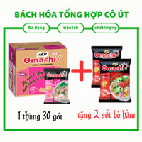 Mì khoai tây Omachi Sườn hầm ngũ quả KM 2gói mì Omachi xốt Bò hầm 81gr - 30gói x 80gr