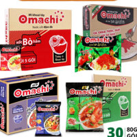 Mì khoai tây Omachi thùng 30gói x 80g/gói đủ vị