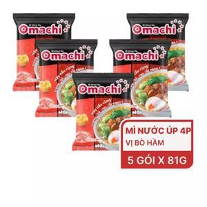Mì khoai tây Omachi xốt bò hầm lốc 5 gói x 80g