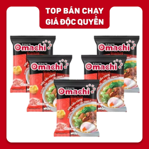 Mì khoai tây Omachi xốt bò hầm lốc 5 gói x 80g