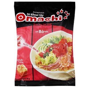 Mì khoai tây sốt bò hầm Omachi gói 80g