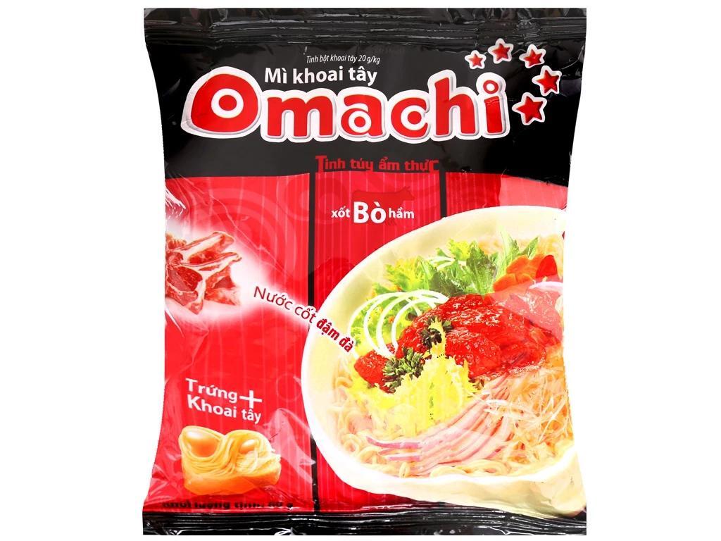 Mì khoai tây sốt bò hầm Omachi gói 80g