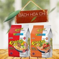 Mì Koreno Paldo Jumbo vị bò cay / kim chi / tôm 1kg (100G x 10 Gói)