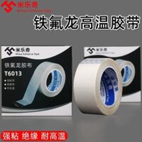 Mi Leqi Băng dính một mặt Trắng Teflon Băng cao su Nhiệt độ cao Cao su Chống cháy Vải cách nhiệt Vải thủy tinh với máy hút chân không Máy niêm phong Chống dính Iron Floral Băng dày 300 độ dày