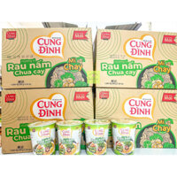 Mì Ly Cung Đình Chay Vị Rau Nấm Chua Chay Thùng 24 Ly