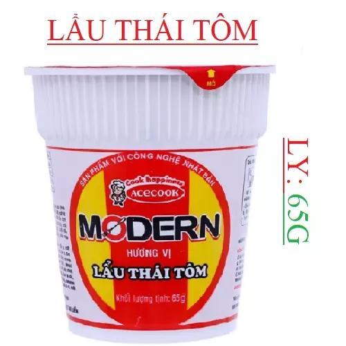 Mì ly lẩu Thái tôm Modern 65gr