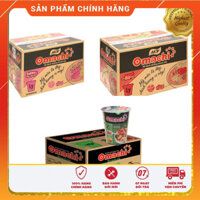 Mì Ly Omachi Tôm Sườn Bò Thùng 24 Ly X 70G