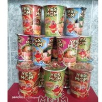 Mì ly Yesmom có xúc xích lẩu chua cay/ sườn tỏi phi/ hủ tiếu mì 76gr