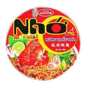 Mì Nhớ mãi mãi hương vị lẩu Thái bát 75g