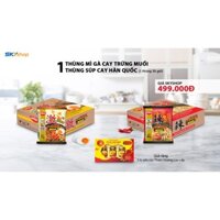 mì nissin trứng muối