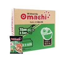Mì Omachi Xốt Bò Hầm Gói - Thùng 30 Gói x 80g - Hương vị thơm ngon, chất lượng đảm bảo