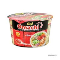 Mì Omachi Xốt Bò Hầm Hộp 93g Thêm Topping