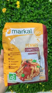 Mì ống penne lứt hữu cơ Markal