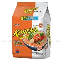 Mì Paldo Jumbo Koreno Vị Kim Chi Gói 1kg (10 gói x 100G)