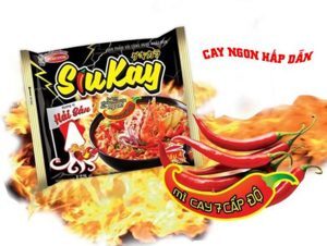 Mì Siukay hương vị hải sản gói 128g