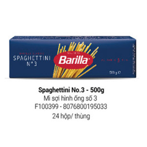 Mì Spaghettini Barilla No.3 500g