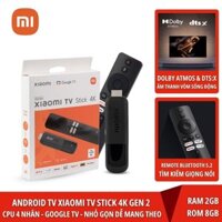 Mi Stick TV 4K Gen 2 Quốc Tế Full Tiếng Việt Xiaomi TV Stick 4K 2nd MDZ-33-AA Ram 2GB Bộ nhớ 8GB  - Bảo hành 12 tháng