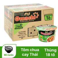 Mì tô ăn liền OMACHI tôm chua cay thái 91g