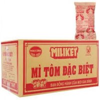 Mì Tôm đặc Biệt Miliket Giấy Vàng 65G (Thùng 100 Gói)